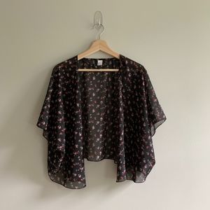 FLORAL AIRY PINK PRAIRIE KIMONO